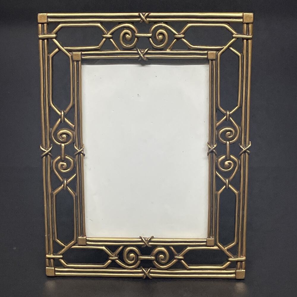 Vintage Metal Picture Frame 5.25" x 6.5" Burnes HB Group 1997 Tabletop